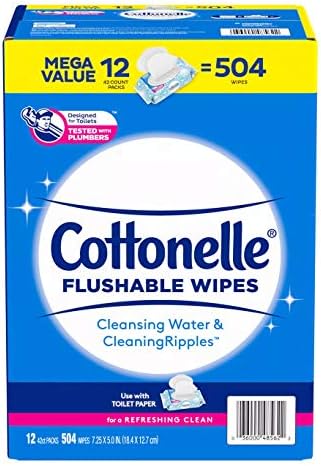 Cottonelle Fresh Care Flushable Cleansing Cloth, 504 Count