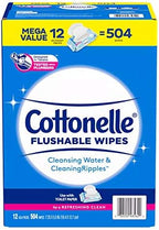 Cottonelle Fresh Care Flushable Cleansing Cloth, 504 Count