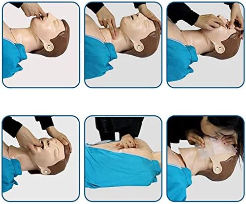 Manikin Cardiopulmonary Resuscitation Simulator,Full Body Adult CPR Training First Aid Training Model,Artificial Respiration Training for Cardiopulmonary