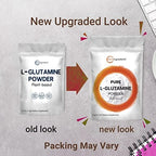 Pure L-Glutamine Powder, 2.2lbs (1kg) | Free Form Amino Acid | Unflavored Glutamine Supplement | Non-GMO, Vegan Friendly