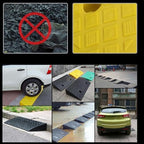 Driveway Curb Ramps, Rubber Threshold Ramp, Portable Heavy Duty Rubber Shed Threshold Ramps for Sidewalk Lawn Mower Cars Wheelchairs Pet Mobility