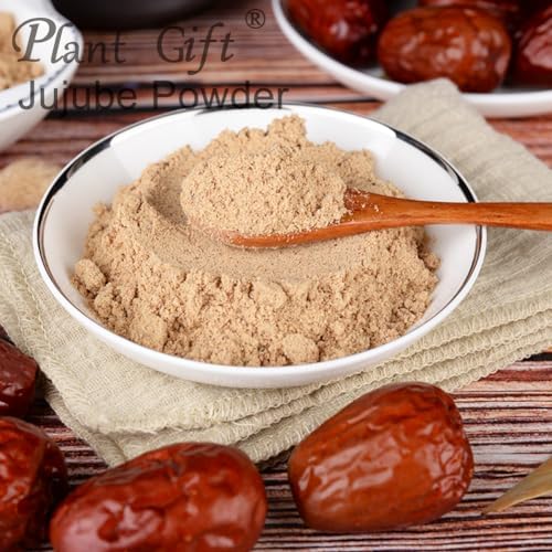 100% Natural Pure Jujube Powder 100g/3.52oz 红枣粉 Cooked Red Dates Powder for Smoothies, Shakes, Baking & Drinks,Tea | Free from Preservatives, Easy to Use Chinese Date