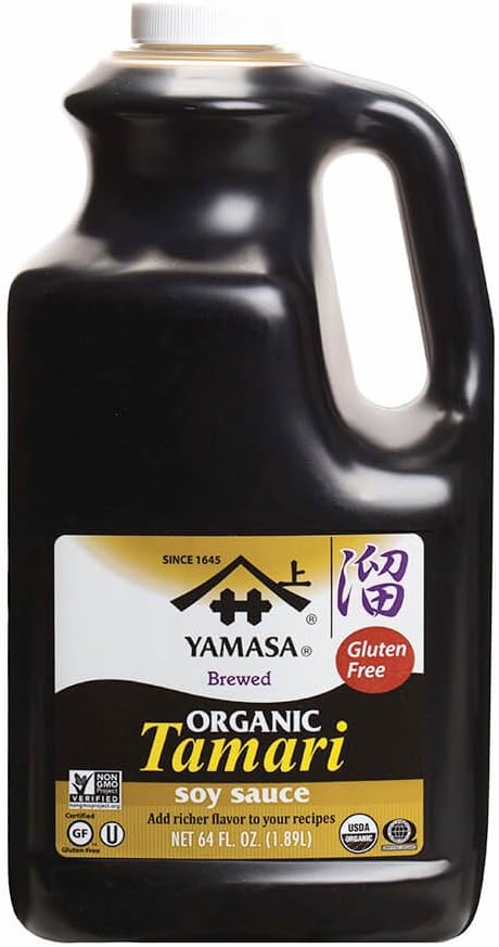 Yamasa Tamari Soy Sauce, Organic, Gluten Free Non-GMO, Kosher 64 fl. oz.