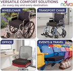 NOVA Medical Products Gel & Memory Foam Seat & Wheelchair Cushion in 8 Sizes (from 16” x 16” to 18” x 24” Extra Wide), Comfortable & Durable Everyday Seat Cushion with Removable Water Resistant Cover, 2” or 3” Thick, Black