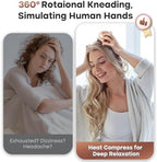arboleaf Heated Scalp Massager Head Massager Scalp Stress Relax Hair Massager with Heat Cordless Kneading Massage Cat Massager, Gift for Mom Dad