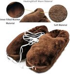 USB Heated Foot Warmers, Heat Slippers Heating Pads for Feet Warmers Keep Foot Warm Cold Relief for Indoor Home Office