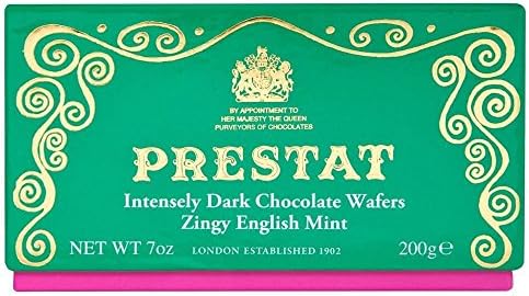 Prestat Dark Intensely Dark Chocolate Wafers - Zingy English Mint (200g)