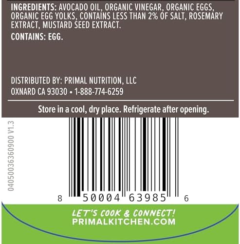 Primal Kitchen Mayo Avocado Oil Sqz 17 OZ