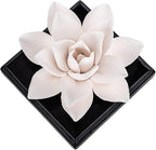 Magnolia Flower Styling Essential Oil Diffuser Stone, Non-Electric, Handmade Products, Decorative Tabletops, Car Decoration Ornaments(Essential Oils Not Included)