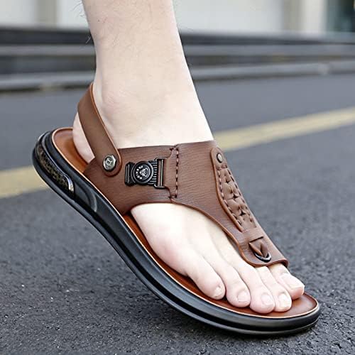 Men's Orthopedic Sandals, Sandals for Bunions, Big Toe Foot Correction Sandal,for Pain Relief Hallux Valgus Bunion Symptoms (Color : Brown, Size : 6.5)