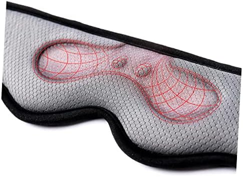 Beaupretty 1pcs USB Heated Steam Eye Mask for Dry Eyes Fatigue Washable Blindfold Cover London Grey for Travel Office and Relaxation