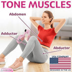 Cozlow - Leg / Thigh Trainer - Multifunctional Exerciser and Muscle Toning / Strengthening Device with Adjustable Grippers for Pelvic Floor, Hip, Glutes, Arms Workout - Kegel Exercise, Leg Squeezer