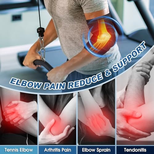 Elbow Brace, Elbow Splint for Cubital Tunnel Brace for Sleeping-Immobilizer for Ulnar Nerve Brace Elbow Pain fit Men & Women