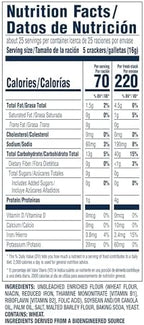 Premium Fresh Stacks Unsalted Tops Saltine Crackers, Travel Snacks, 14.2 oz (8 Multi Snack Packs)
