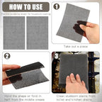 Hicarer 50 Pcs Flexible Scrubbing Screen for Household Cleaning 5.5" x 4" Scrubber Flexible Scouring Mesh Pad Cleaning Abrasive Grit Screen for Remove Carbon Rust Scale