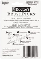 The Doctor's BrushPicks Toothpicks, 275 Picks Per Pack (2 Packs)