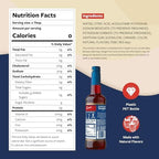 Torani Sugar Free Syrup, Raspberry Flavored Syrup for Drinks, Zero Calorie, Pump Included, 25.4 Fl Oz