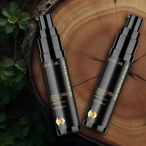 Beard Oil for Men – Oud, Sandalwood & Cedarwood Scent – Softens, Nourishes & Reduces Itch – Lightweight, Non-Greasy Formula with Jojoba & Argan Oil – Made in USA, 1 fl oz