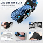 Bunion Corrector for Women & Men - Bunion Fix for Hallux Valgus Pain Relief with Non-Slip Big Toe Separator, Adjustable Big Toe Straighter, Bunion Splints Fits Left & Right Feet (Black 1Pcs)
