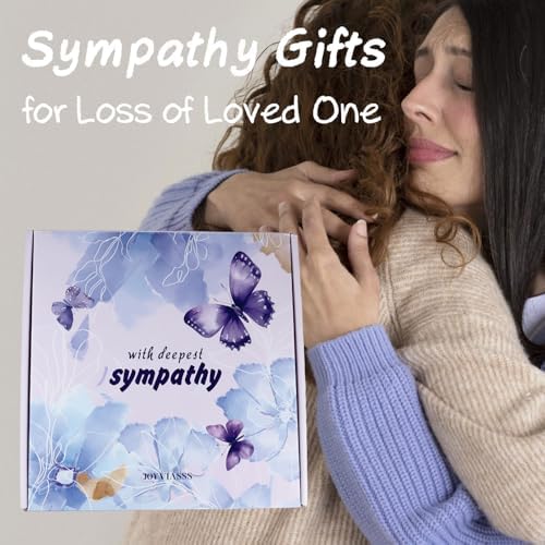 Sympathy Gift Basket for Women with Blanket – Miscarriage, Bereavement & Grief Gifts for Loss of Mother, Father, Husband or Loved One