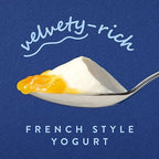 Oui by Yoplait Peach Whole Milk Yogurt, French Style Yogurt, 5 OZ Glass Yogurt Jar