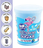 Fun Sweets Cotton Candy Sugar 3 Flavor Variety Pack – Cherry, Blue Raspberry & Watermelon – All Natural Flavors & Colors - Floss Sugar for Cotton Candy Maker Includes 50 Sticks & Recipe Card