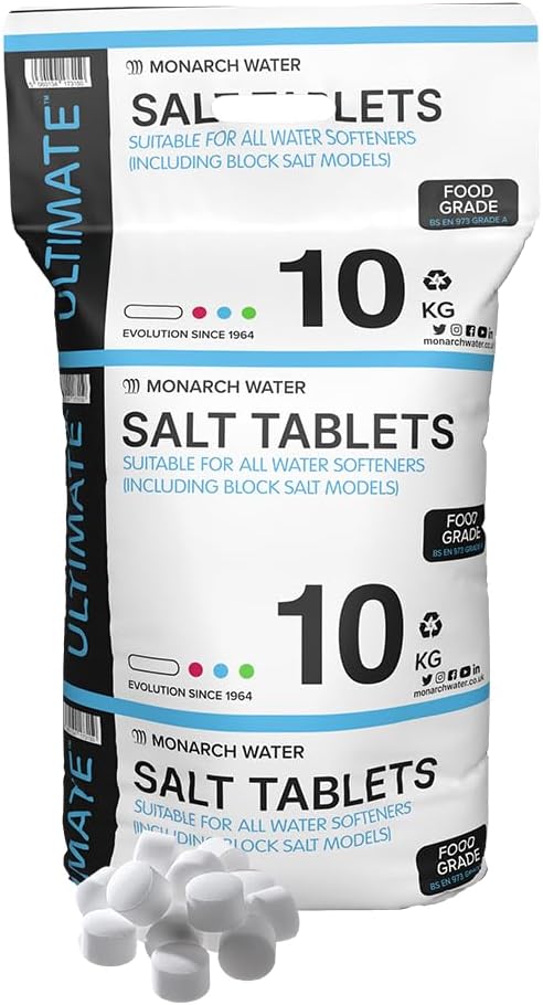 Monarch Water Ultimate 10kg Water Softener Salt Tablets - BS EN973 Class A Approved