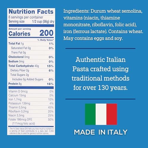 De Cecco Elbows No. 81 Pasta, 16 Oz (Pack of 5), Authentic, Slow Dried, Made with Durum Wheat, Versatile Pasta for Sauces & Recipes, Made in Italy