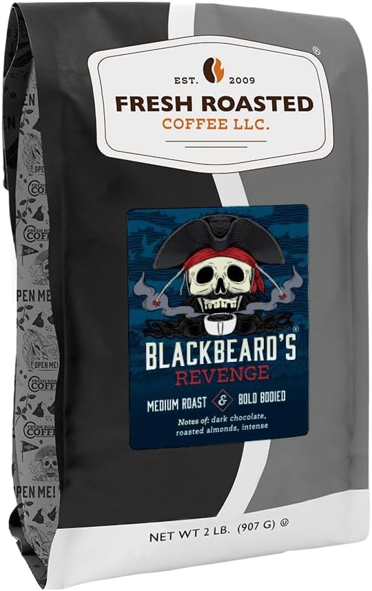Fresh Roasted Coffee, Blackbeard's Revenge, 2 lb (32 oz), Medium Roast, Kosher, Whole Bean