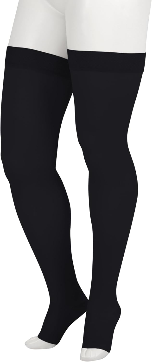 Juzo Soft 2001 Thigh-high 20-30mmhg Compression Open Toe Stocking