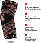 1Pair Copper Elbow Pads Fitness Sports Basketball Tennis Badminton Protection Comfortable and Breathable Elastic Arm Guard