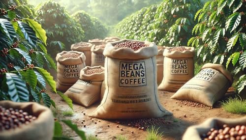 Mega Beans Coffee Indonesia Sumatra Green Coffee Beans, Unroasted Single-Origin, 3 lb Raw High-Altitude Beans for Home Roasting