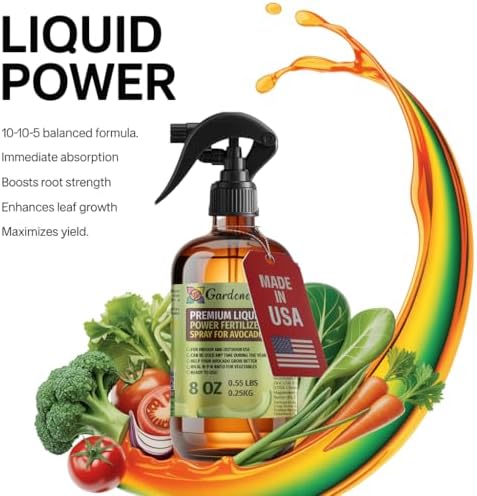 Liquid Power Cucumber Fertilizer Spray – Ready-to-Use Liquid Plant Food Mist for Cucumber – Premixed, Easy Application – Fast-Acting Formula for Growth, Roots & Yield – Indoor & Outdoor Use – 8 oz