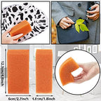 6 Pieces Felt Hat Cleaning Sponges Felt Hat Cleaner Western Hat Brush Cleaner Orange Sponges for Cleaning Household Sponges for Cowboy Cowgirl Hats Care
