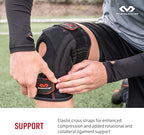McDavid Knee Brace Support with Side Stays, Compression Knee Sleeve & Cross Straps for Patellar Tendon Support, Tendonitis, Arthritis Pain Relief, Recovery, Knee Brace for Men and Women