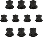 10 PCS Sports Cycling Mask Scarf, Wind Dust and Sun Protection, Breathable and Comfortable, Multi-Functional