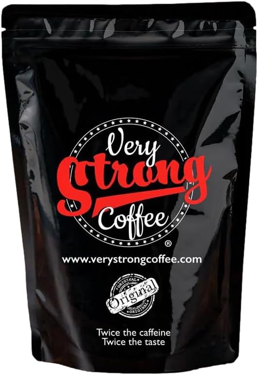 Very Strong Coffee 250g - Ground Beans - 100% ROBUSTA COFFEE - TWICE THE CAFFEINE - TWICE THE TASTE.