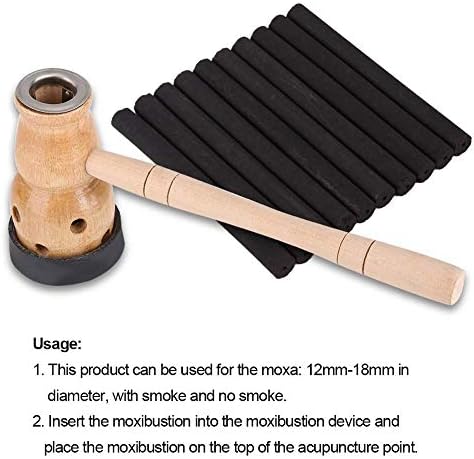Moxa Stick Burner Holder Moxa Strips Mugwort Moxibustion Box Burner Tool Wormwood Artemisia 艾灸条支架器盒 (Moxa Stick Burner Holder)…