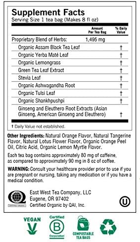 Yogi Tea Bags, Sweet Tangerine for Positive Energy, 16 Count (Pack May Vary)