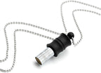 Black Zen Bamboo Whistle 528 Hz Meditation Necklace Breathing Frequency Sound Healing Device by Adjusting The Breathing for Anxiety & Stress Relief Mindfulness