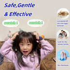 Extra Fine Stainless Steel Lice Comb Easy to Remove Nits and Eggs Reuseabe and Reliable Hair Lice Treatment Combs 4inches Different Double-Sided Needles for All Types Hair Useful