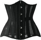 Women Heavy Spiral 26 Steel Boned Underbust Corset Satin Heavy Duty Waist Training Shaper Cincher