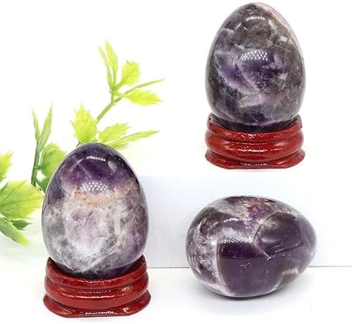 30x40mmNatural Crystal Stone Yoni Egg Polished Amethyst Quartz Mineral Ball Kegel Exercise Craft Home Decor Gift,Amethyst,5 Pcs