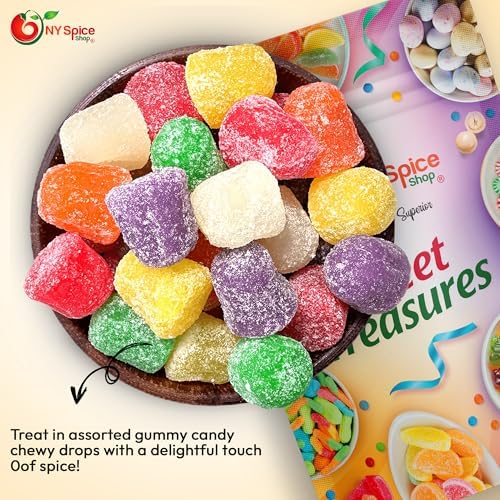 NY SPICE SHOP Assorted Spice Drops - Spice Drops - Gum Drops Candy - Gum Drops – Gumdrops - Spiced Gum Drops - Gumdrops Candy - Mini Gum Drops - Spicy Drops - Spice Drops Candy Old Fashioned – 1 Pound