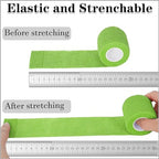8 Pack 2 in x 5 Yards Cohesive Wrap Self Adhesive Bandage Wrap Elastic Self Adherent Bandage Self Stick Vet Tape for Athletic, Wrist, Ankle, Knees, Pets (Grass Green)