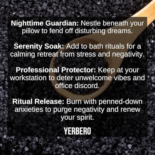 Yerbero - Black Salt for Protection 2oz (56g) - Sal Negra - Essential Wiccan & Witchcraft Supplies for Rituals, Spells, and Purification - Premium Sal Negra for Brujeria, Spiritual Cleansing.
