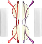 touk Half Frame Reading Glasses Anti Blue Light UV Filter, Half Moon Lens Semi Rim Spring Hinge Readers with Case for Women