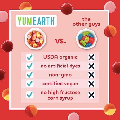 YumEarth Organic Fruit Drops - Variety Flavored Natural Hard Candy, Fruit Candy for Kids - Allergy Friendly, Non GMO, Gluten Free, Vegan