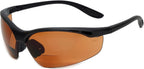 Calabria 91348 Bifocal Reading Safety Glasses Readers +2.00 Copper Orange Men Women Wrap Around Eye Protection Shatterproof