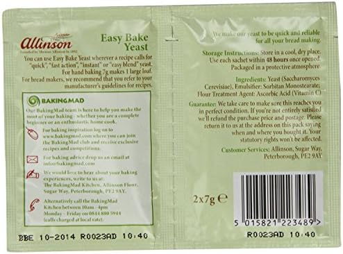 Allinson Easy Bake Yeast (2x7g) - Pack of 6
